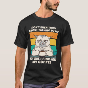 Cat Coffee I Hate People Coffee  Apparel T-Shirt