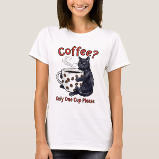 Cat Coffee Lover Sarcasm T-Shirt