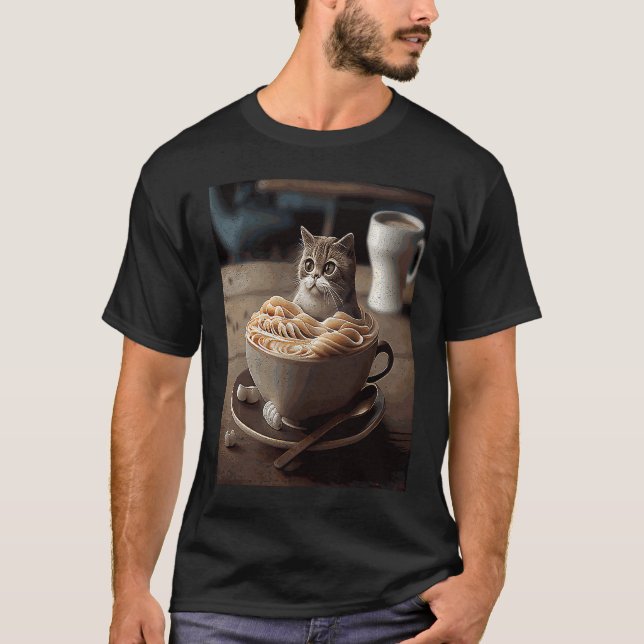 Cat Coffee Noodles T-Shirt (Front)