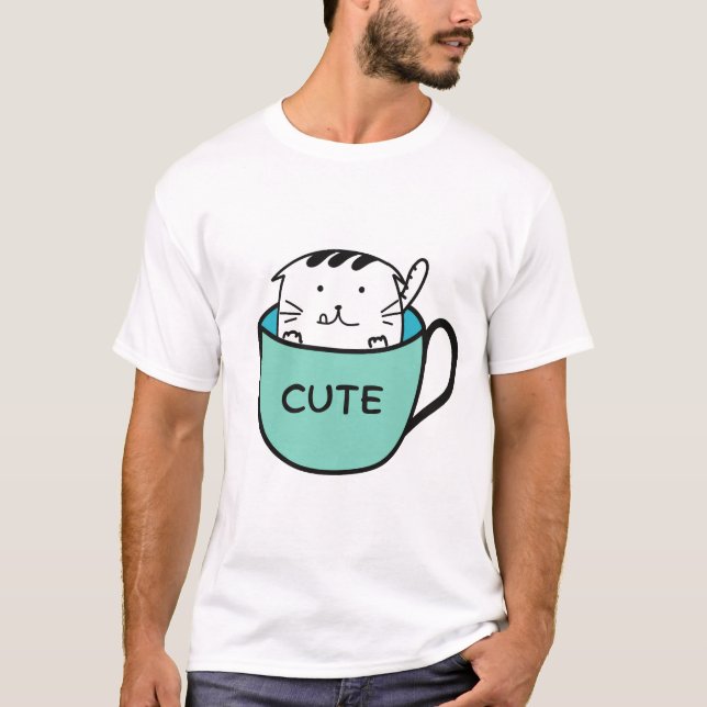 Cat coffee T-Shirt (Front)