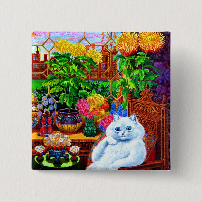 Cat College Master 15 Cm Square Badge (Front)