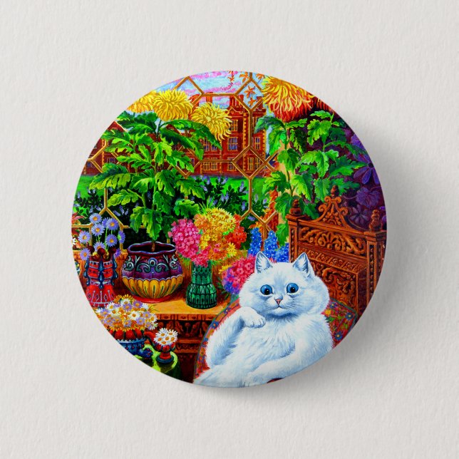 Cat College Master 6 Cm Round Badge (Front)