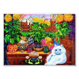 Cat College Master Photo Print