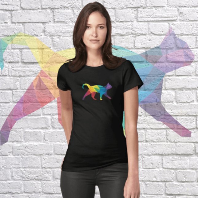 CAT COLORS ART POLYGONAL T-Shirt (Creator Uploaded)