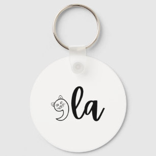 Cat Comma La For President Cat Lady Cat Lovers Key Ring