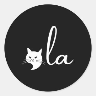 Cat Comma La Kamala Harris For President 2024 Elec Classic Round Sticker