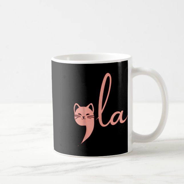 Cat Comma La Kamala Harris For President 2024 Elec Coffee Mug (Right)