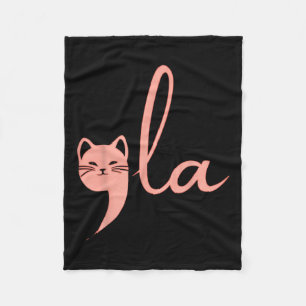 Cat Comma La Kamala Harris For President 2024 Elec Fleece Blanket