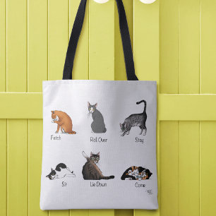 Cat Commands Tote Bag