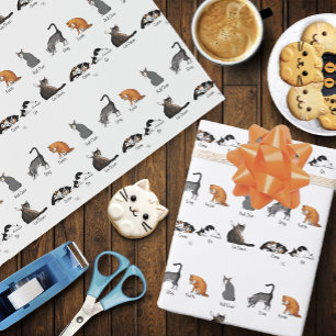 Cat Commands Wrapping Paper