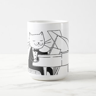 Cat Concert Pianist MUG