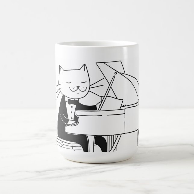Cat Concert Pianist MUG (Center)