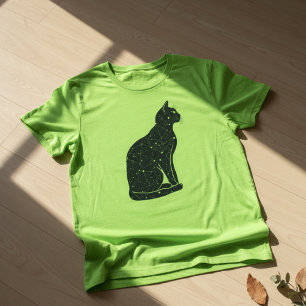 Cat Constellation Map Graphic – Celestial Cat T-Shirt