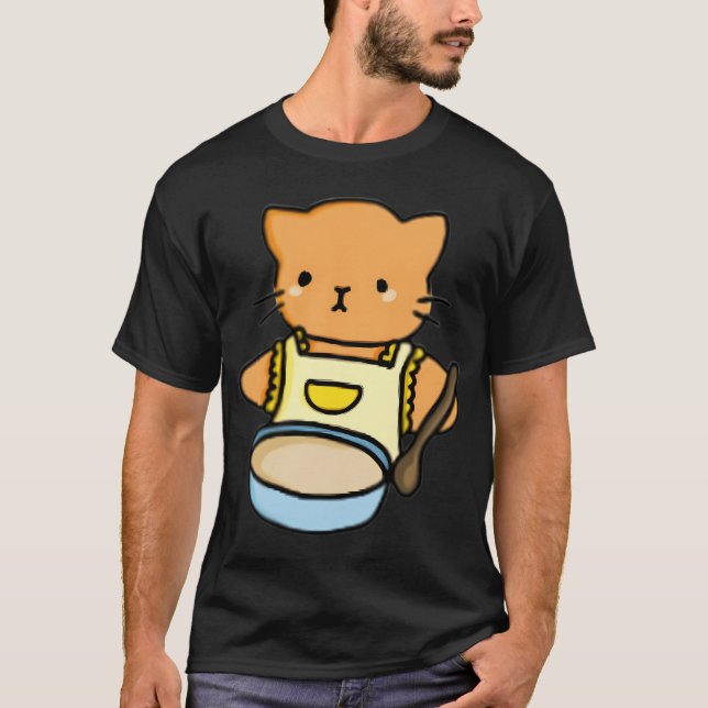 Cat cooking T-Shirt (Front)