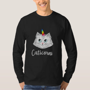 Cat corn Unicorn Cat Rainbow I Am A Caticorn T-Shirt