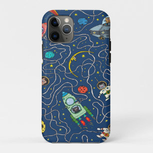 cat cosmos cosmonaut rocket Case-Mate iPhone case