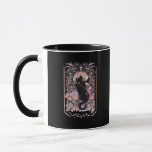 Cat Cottagecore Academia Goblincore Witch Goth Men Mug
