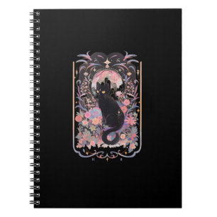 Cat Cottagecore Academia Goblincore Witch Goth Men Notebook