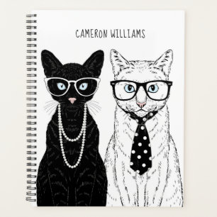 Cat Couple Add Your Name Planner