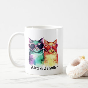 Cat Couple Coffee Mug