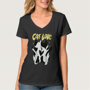 Cat Couple Cuddling Love Cats T-Shirt