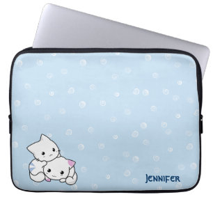 Cat Couple Laptop Sleeve