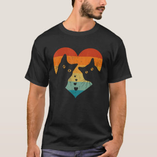 Cat Couple Retro Vintage Shirt Funny Black Cat Val