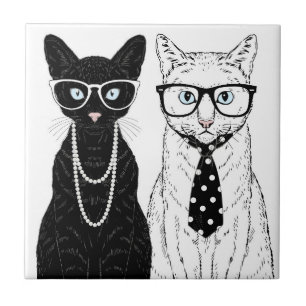 Cat Couple Tile