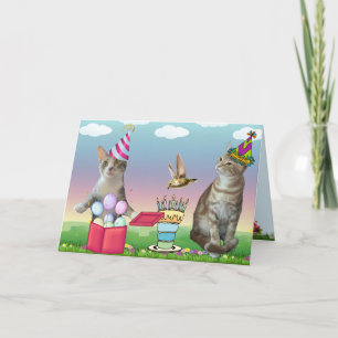 Cat Crazy Birthday Card