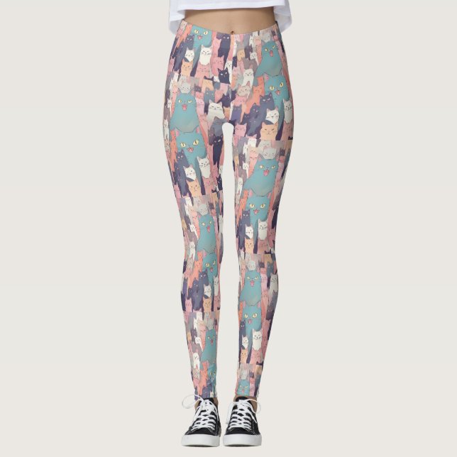 cat crowd leggings (Front)