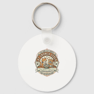 Cat Crunch Cereal Cat Breakfast Cereal Box Cat Vin Key Ring