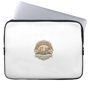 Cat Crunch Cereal Cat Breakfast Cereal Box Cat Vin Laptop Sleeve