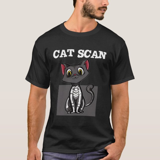 Cat Ct Scan Funny Radiology Technologist Radiologi T-Shirt (Front)