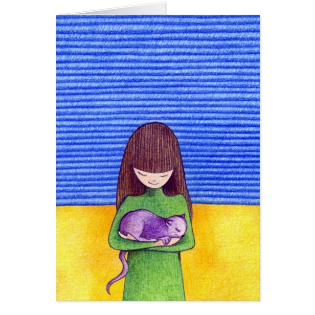 Cat Cuddle Card (Front)