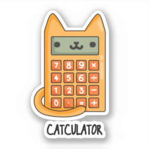 Cat-culator Funny Calculator Pun 