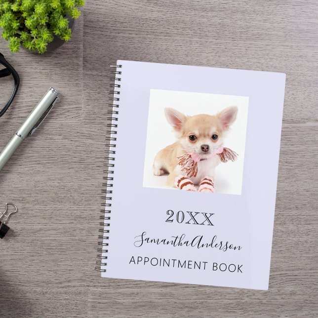 Cat custom photo lavender 2026 planner (Creator Uploaded)