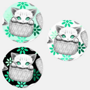 Cat Cute and Playful peaking from a Pocket