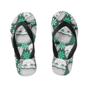 Cat Cute and Playful peaking from a Pocket Kid's Jandals