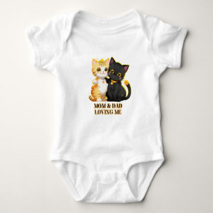 Cat cute baby bodysuit