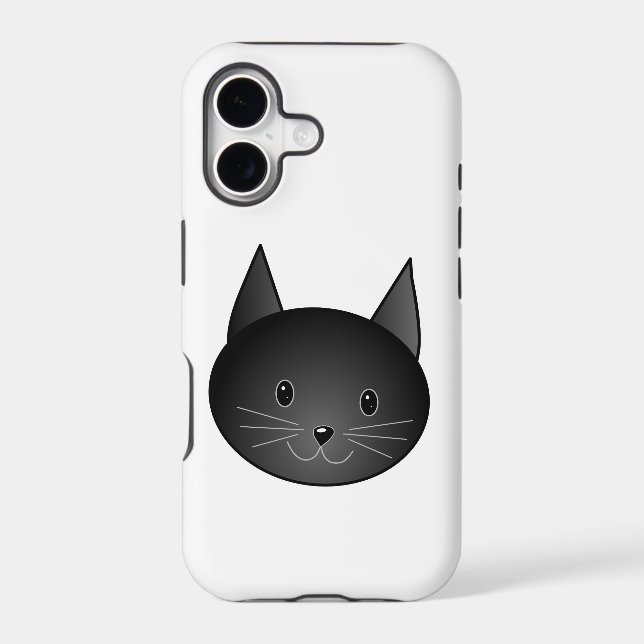 Cat. Cute black kitty. (Back)