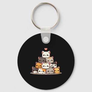 Cat Cute Cats Anime Kawaii Neko Key Ring