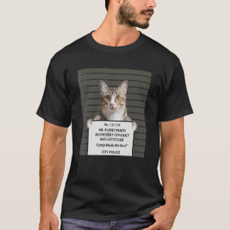 Cat Cute Guilty Cat For Cat Women Girls T-Shirt