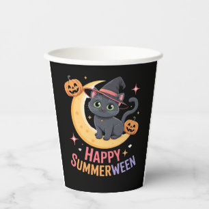 Cat Cute Halloween Aesthetic Essential T-Shirt Paper Cups
