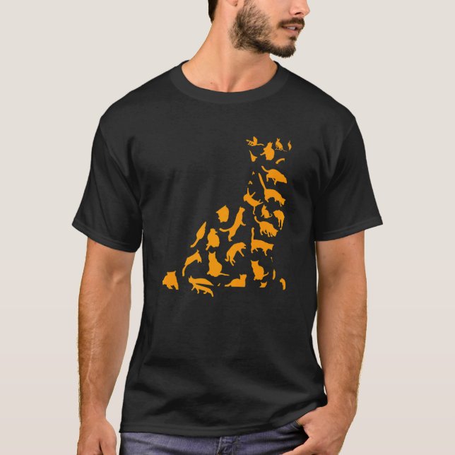 Cat  Cute Kitties Cat T-Shirt (Front)