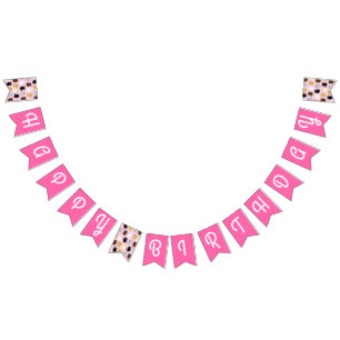 Cat Cute Kitty Colourful 1st Birthday Party Theme Bunting