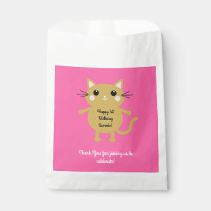 Cat Cute Kitty Kid's Birthday Party Theme Favour Bags