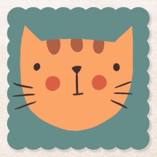 Cat Cute Pinky  Paper  Coaster