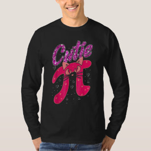 Cat Cutie Pi Math Pun Cutie Pie Toddler Kids Shirt