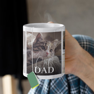 Cat Dad 5 Photo Collage Coffee Mug