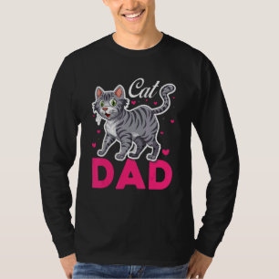 Cat Dad Best Cat Kitty Kitten Father Mens T-Shirt